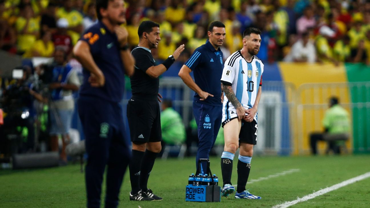 Messi ends year with groin injury in Argentina win
