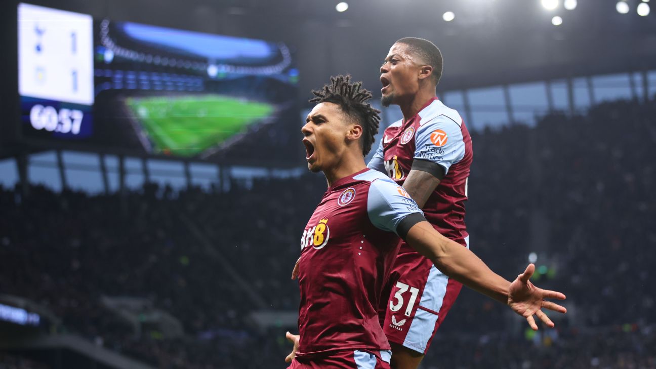 Aston Villa hand Tottenham third straight loss