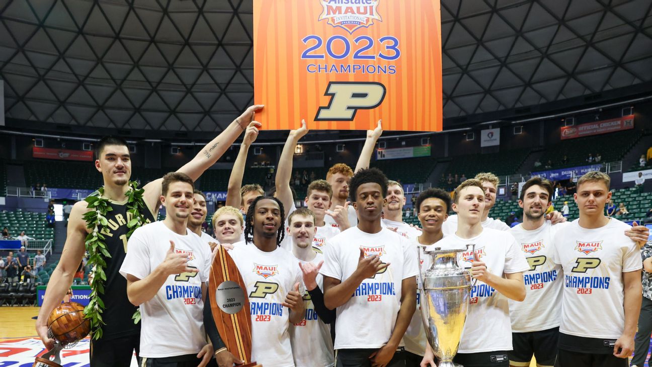 Purdue ascends to No. 1 after run to Maui crown www.espn.com – TOP