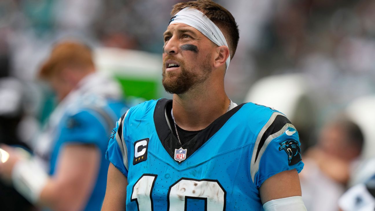 Panthers place Adam Thielen on IR with severe hamstring injury - ABC11 ...