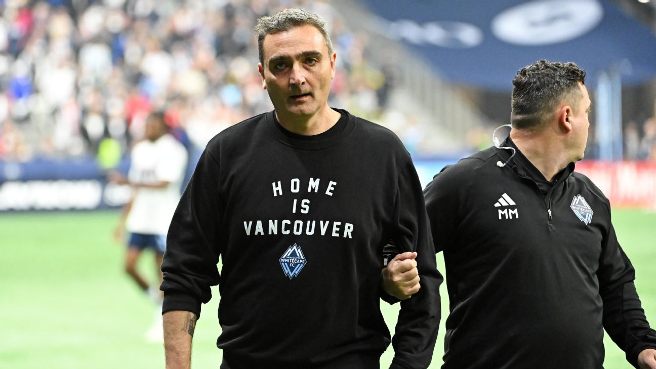 Whitecaps' Sartini banned 6 games for ref rant