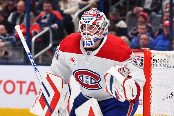 Habs sign G Montembeault to 3-year extension