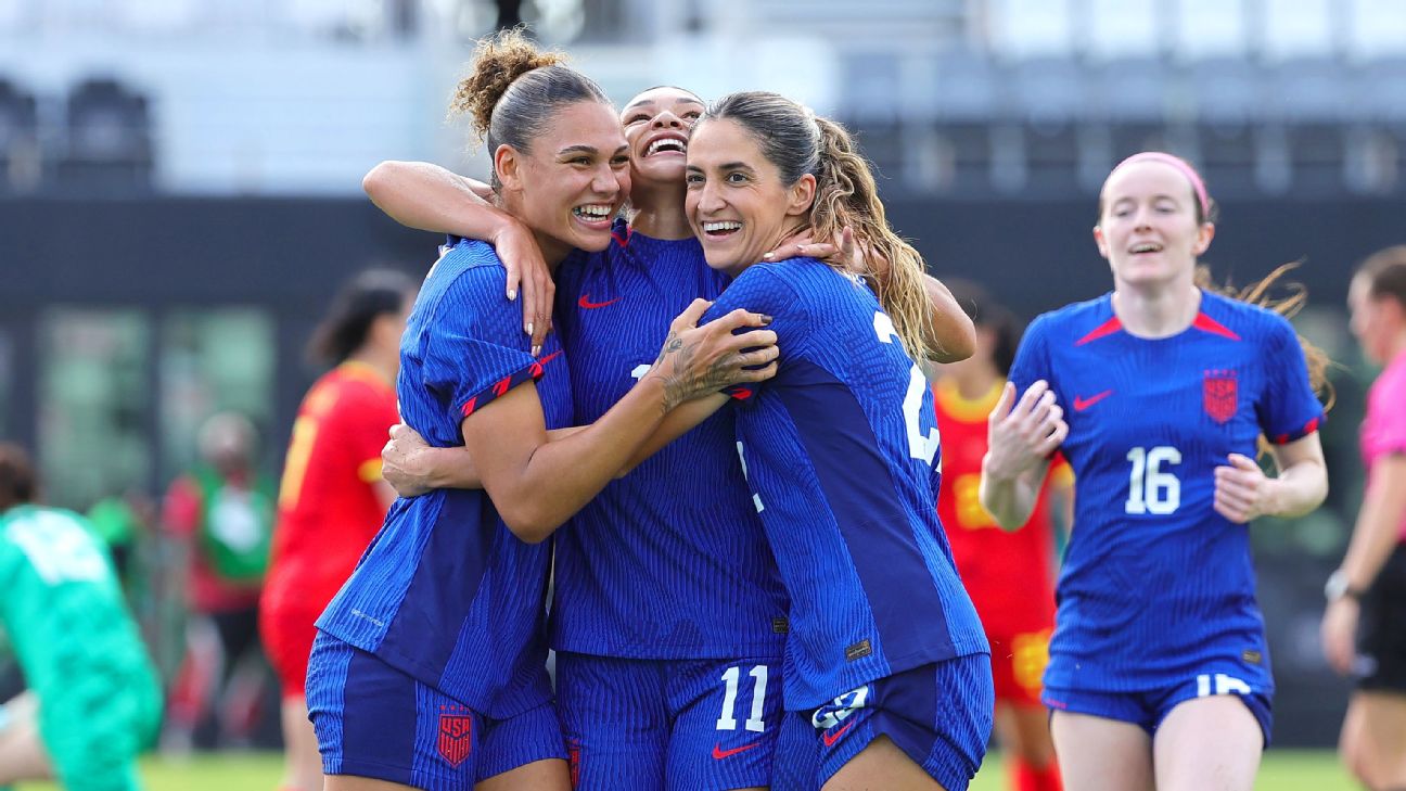 Follow live: USWNT seeks back-to-back friendly wins vs. China