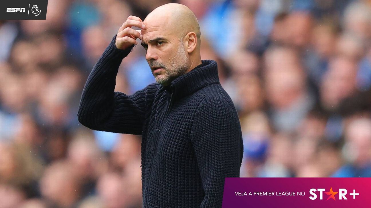 Pep Guardiola lamenta falta de cuidado após o Manchester City perder mais  pontos na corrida ao título da Premier League