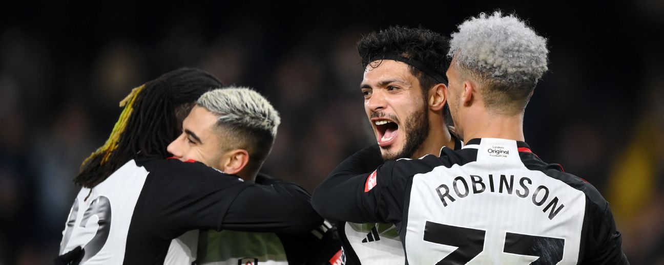 Antonee Robinson of Fulham FC battles for possession against News Photo  - Getty Images