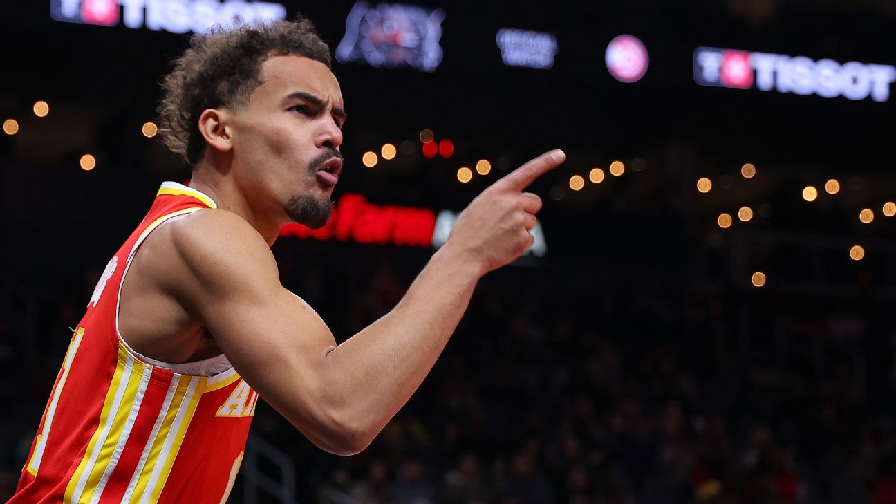 Trae Young confronts official after no call on winning attempt