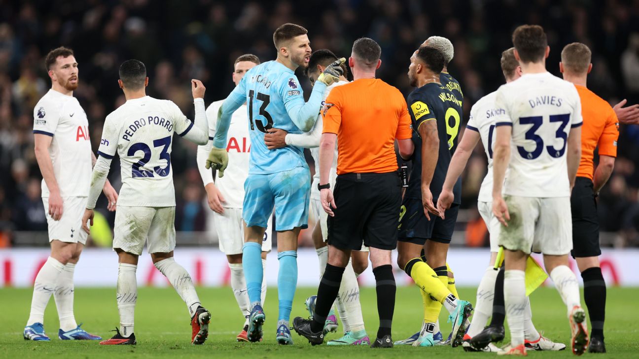 Wilson accuses Spurs’ Vicario of ‘lack of respect’