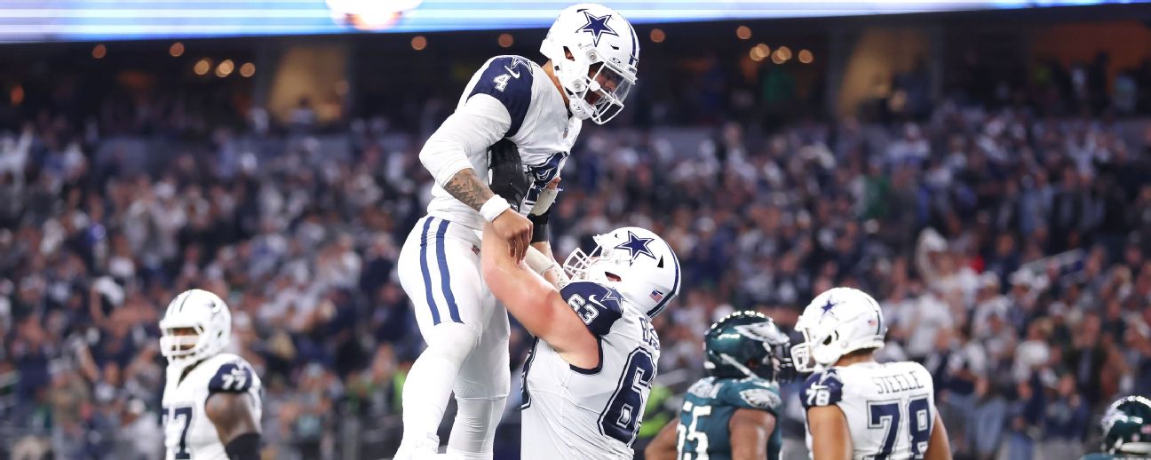 Dak Prescott, Cowboys score three first-half TDs