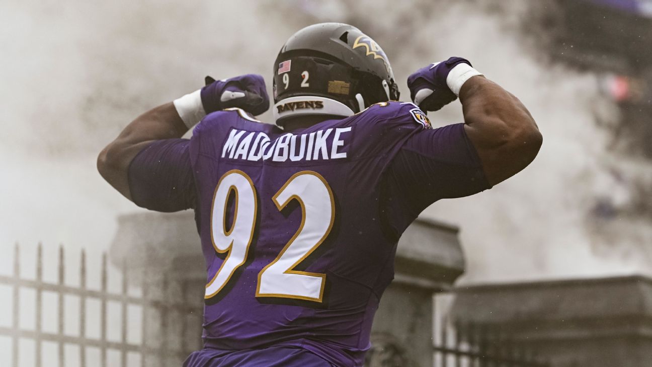 Baltimore Ravens' Justin Madubuike on verge of NFL record - ESPN