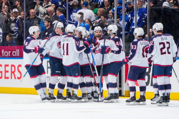 Blue Jackets def. Leafs after losing 5-goal lead
