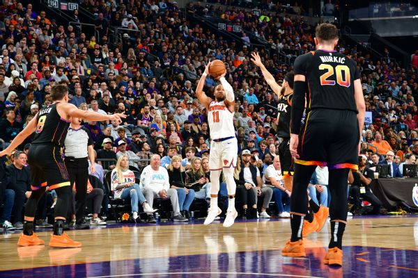 Knicks' Brunson sets records from deep, drops 50