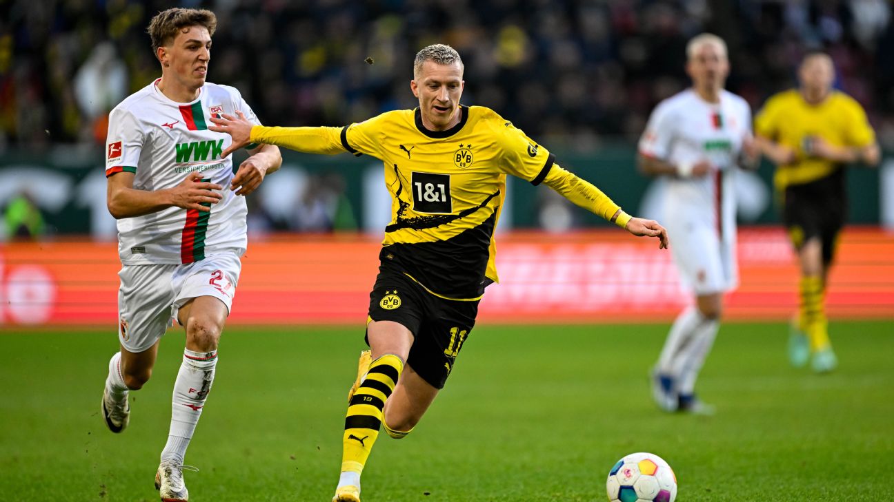 Dortmund's poor run continues with draw at Augsburg, Leipzig win