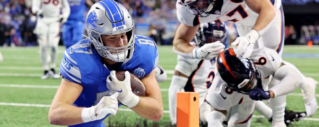 Lions TE Sam LaPorta jukes Broncos defender for opening TD