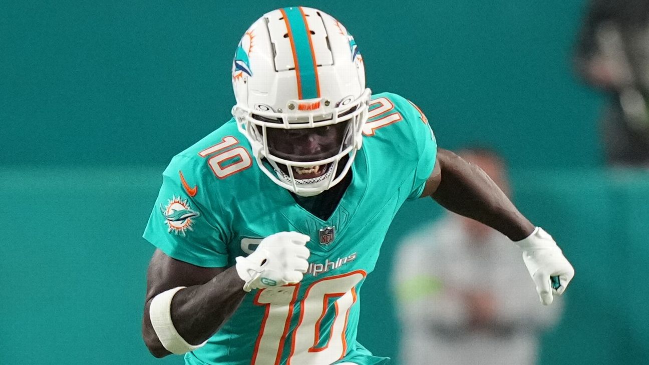 Dolphins’ Hill inactive vs. Jets with ankle injury www.espn.com – TOP