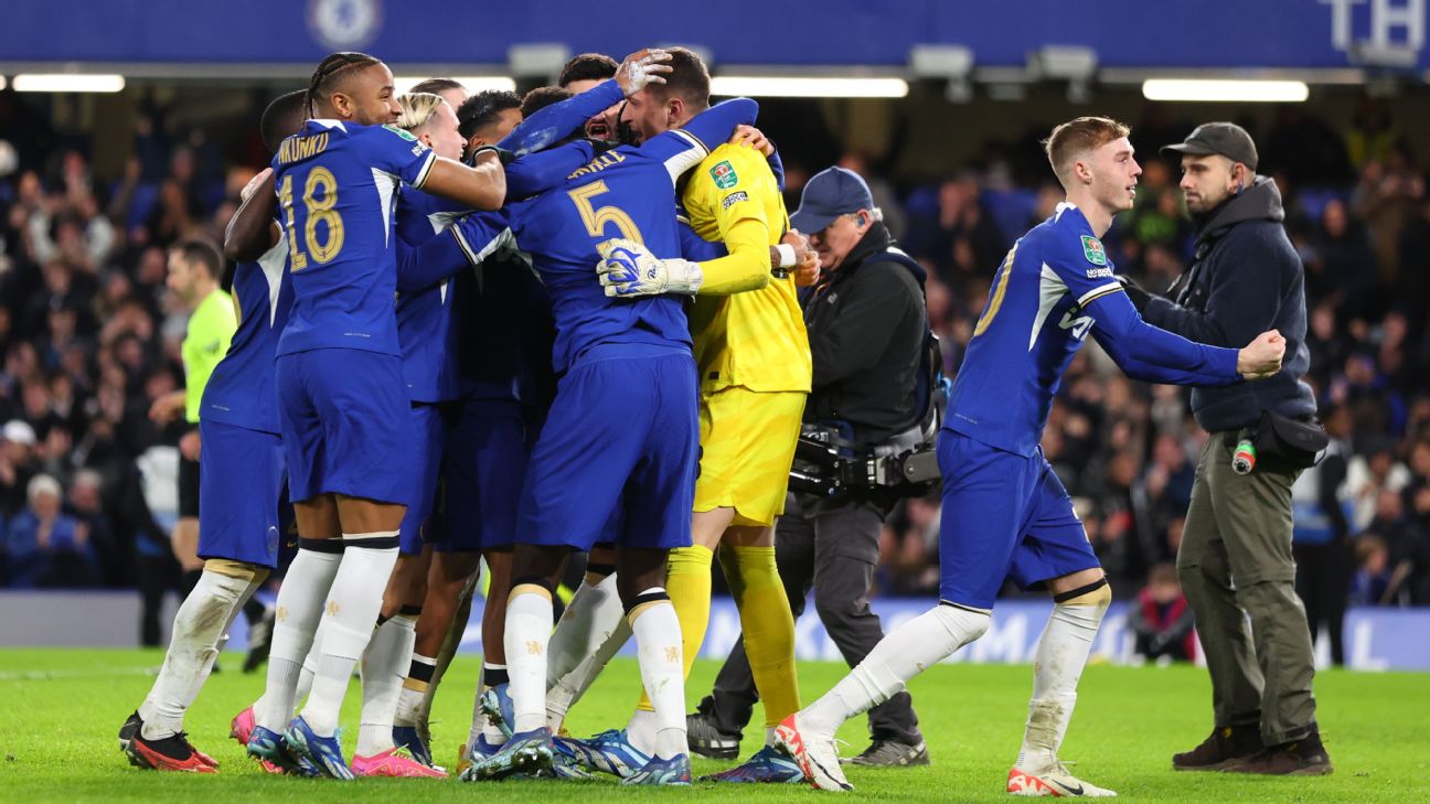 Chelsea win shootout to reach Carabao semifinals