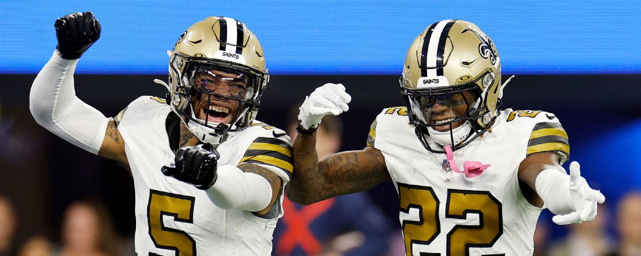 Saints close gap on Rams with Derek Carr to Rashid Shaheed touchdown pass