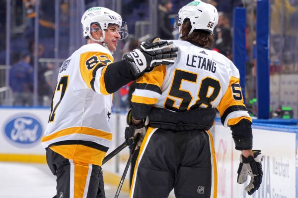 Letang has 6 assists, 5 in 2nd period of Pens' win