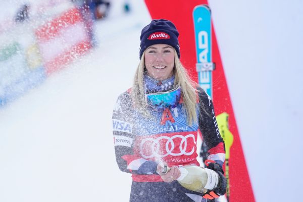 Shiffrin wins by huge margin for 93rd victory