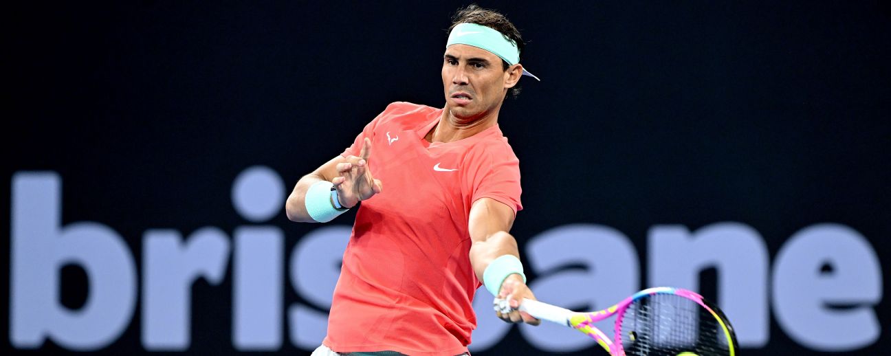 Rafael Nadal beaten in long-awaited tennis return but shows encouraging signs