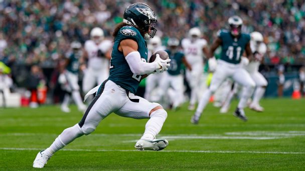 Eagles safety Sydney Brown takes it to the house on 99-yard pick-six www.espn.com – TOP