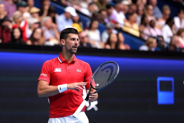 Djokovic hampered by wrist issue at United Cup