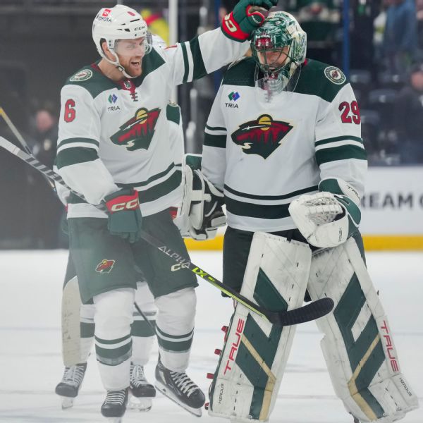 Wild's Fleury ties Roy for 2nd in all-time NHL wins