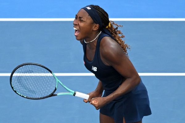 Gauff finally pressed, rallies for Auckland repeat