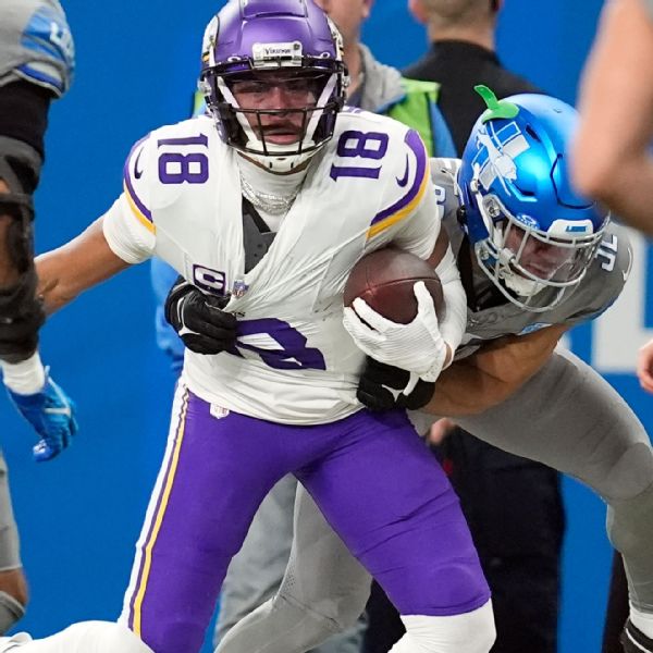 Vikes' Jefferson tops 1K yards in 'difficult' season