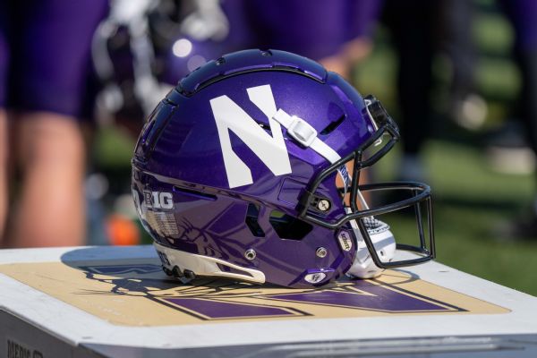 Northwestern Wildcats football helmet [600x400]