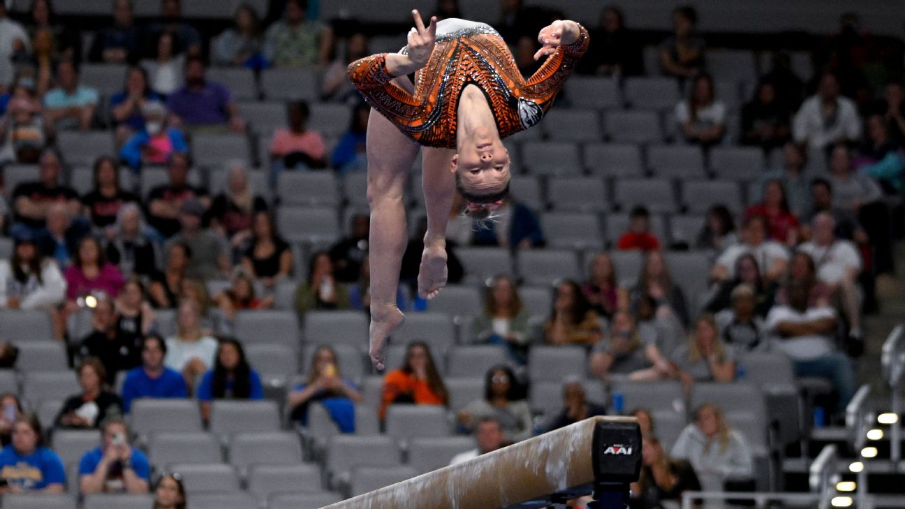 Six athletes balancing NCAA gymnastics with Olympic dreams this season -  ESPN