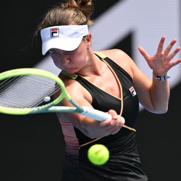 'Happy' Krejcikova dodges upset as Aussie opens