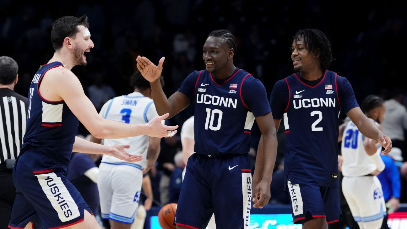 UConn, Purdue stay at top amid Top 25 shuffle www.espn.com – TOP