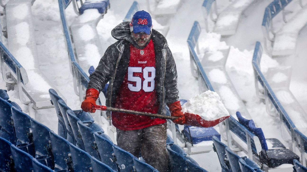Bills’ stadium field clear, but snow covers stands www.espn.com – TOP