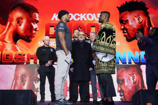 Ngannou vows to target AJ's chin in March bout