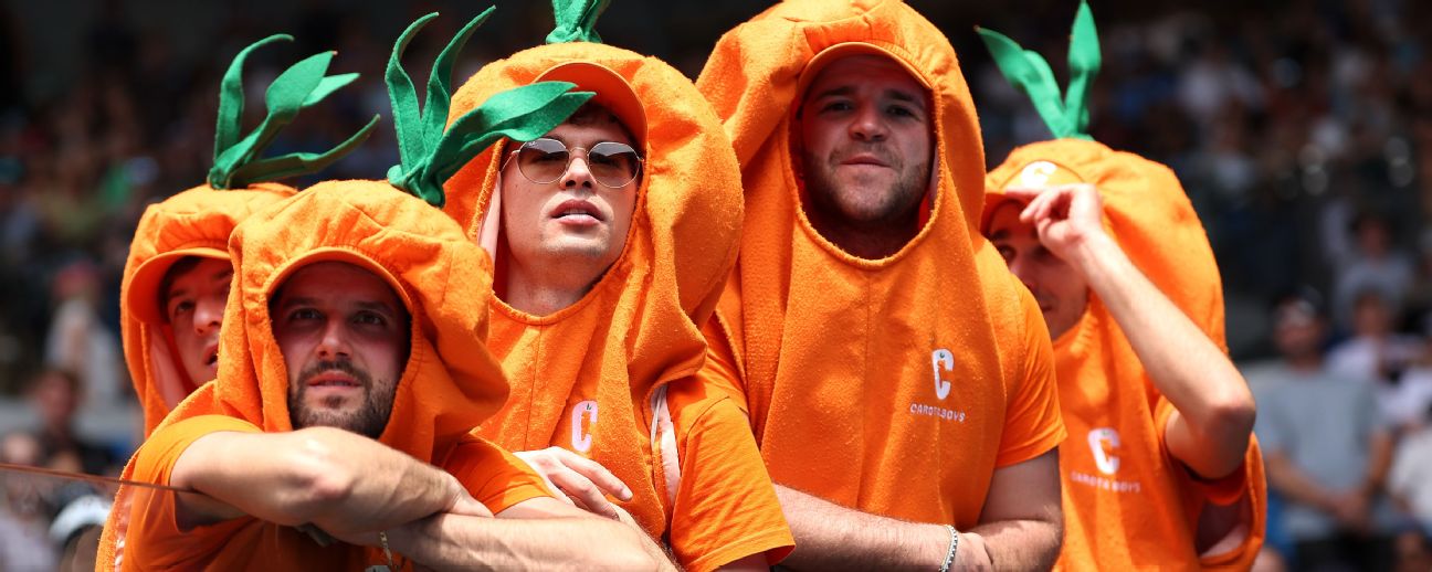 Jannik Sinner's superfans, the Carota Boys, make their debut Down Under