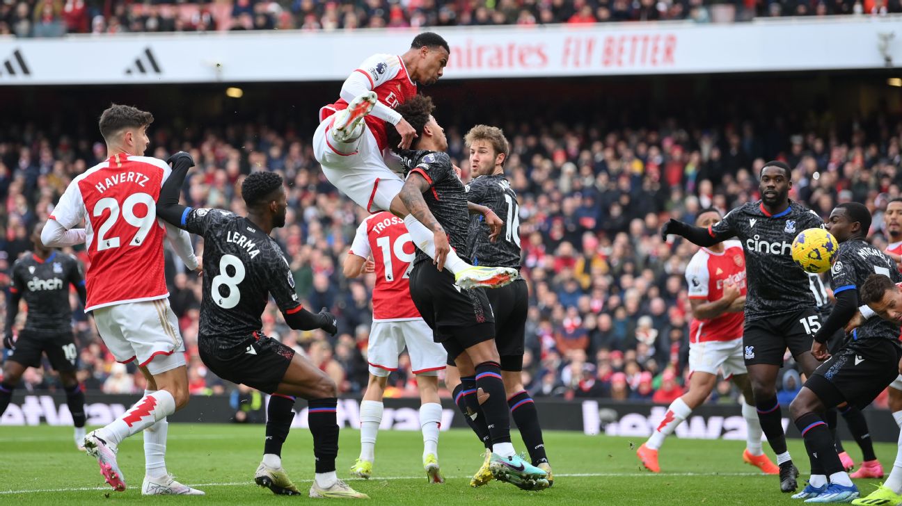 Arsenal turn a corner in title race with five-goal thrashing of Crystal Palace www.espn.com – TOP