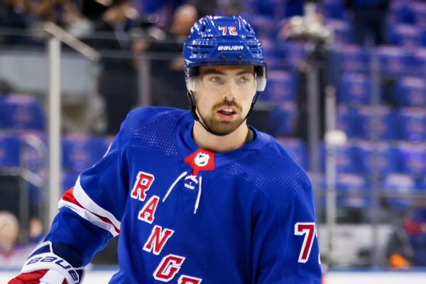 Rangers rule out center Chytil for rest of season