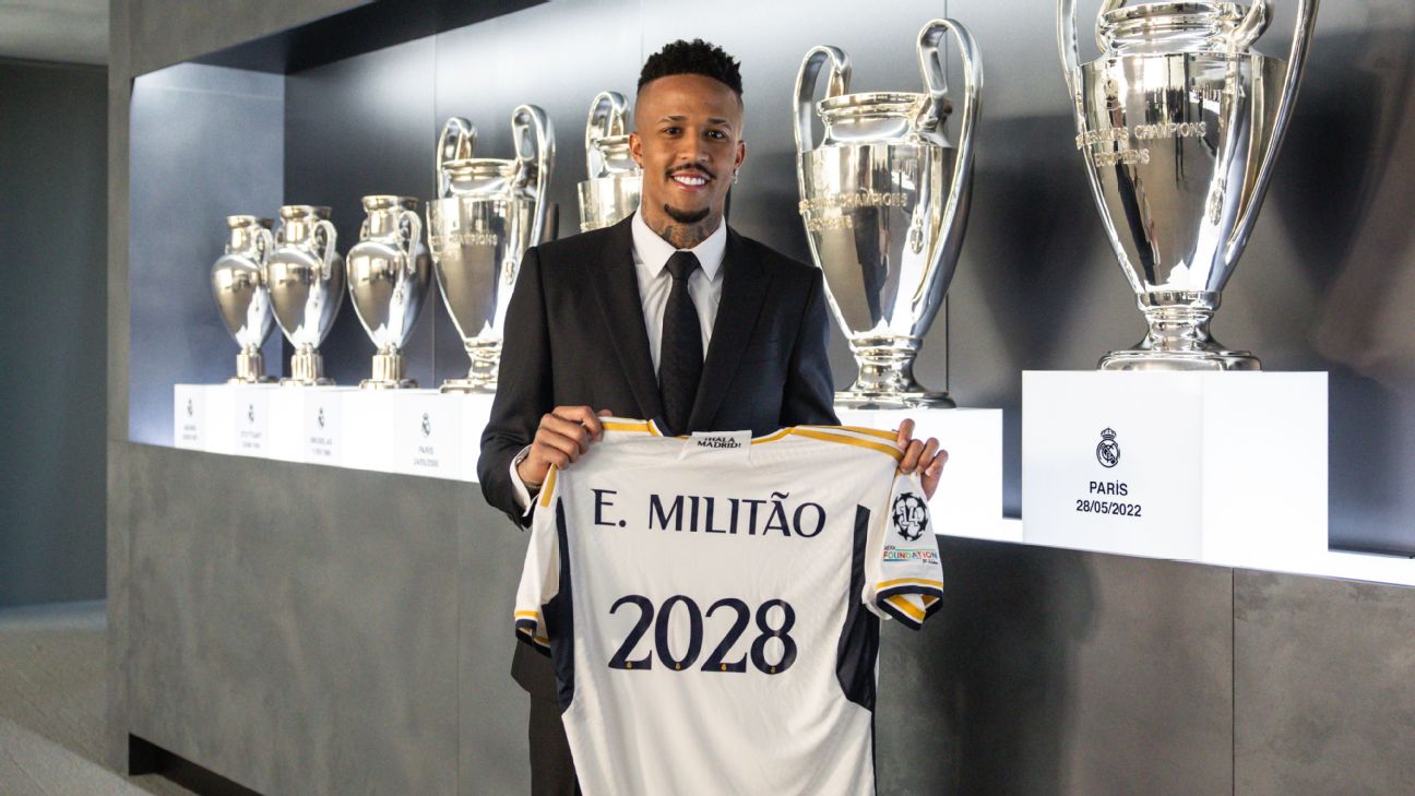 Real Madrid's Militão signs new deal until 2028