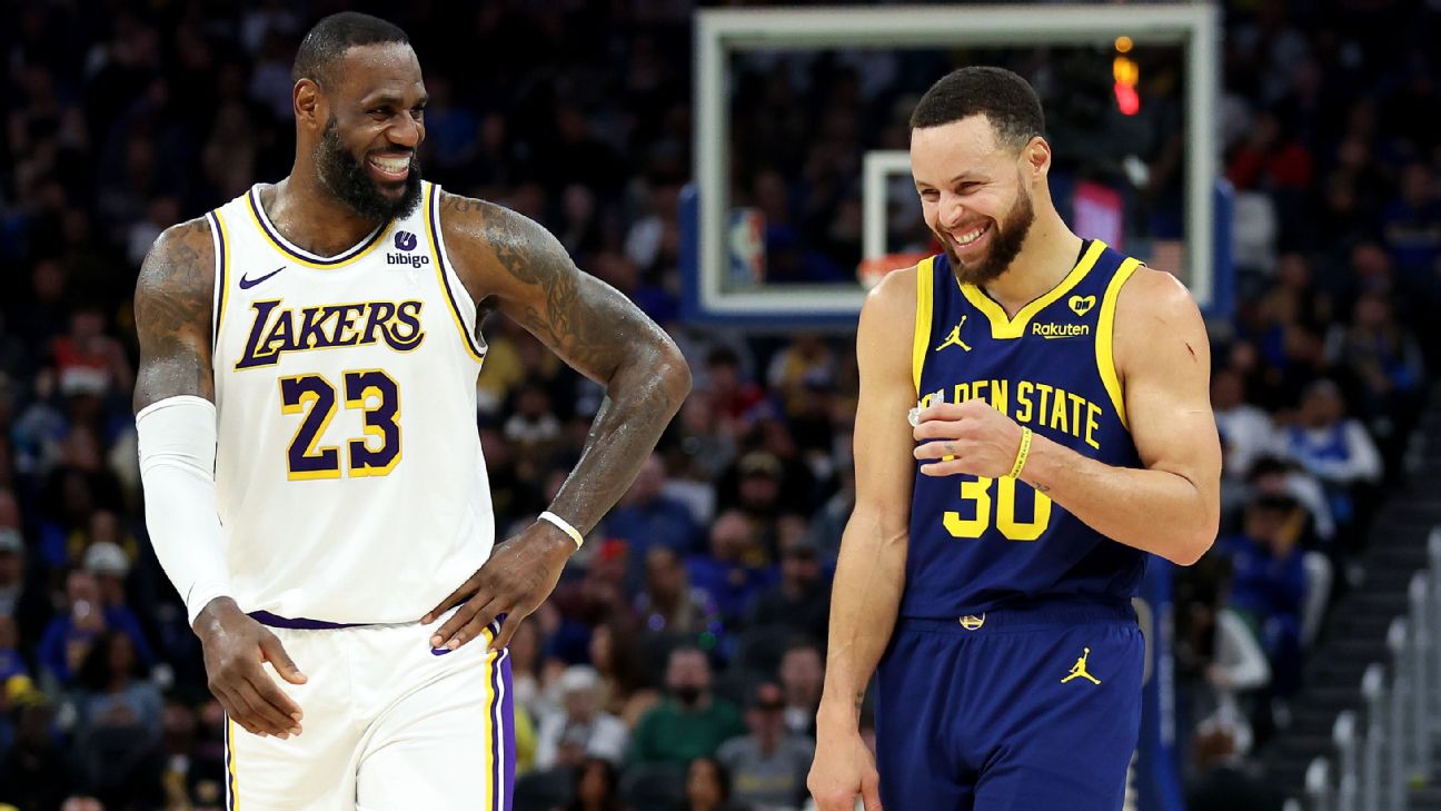 Lakers derrubam Warriors com duas prorrogações e duelo épico entre LeBron e Curry na NBA - ESPN