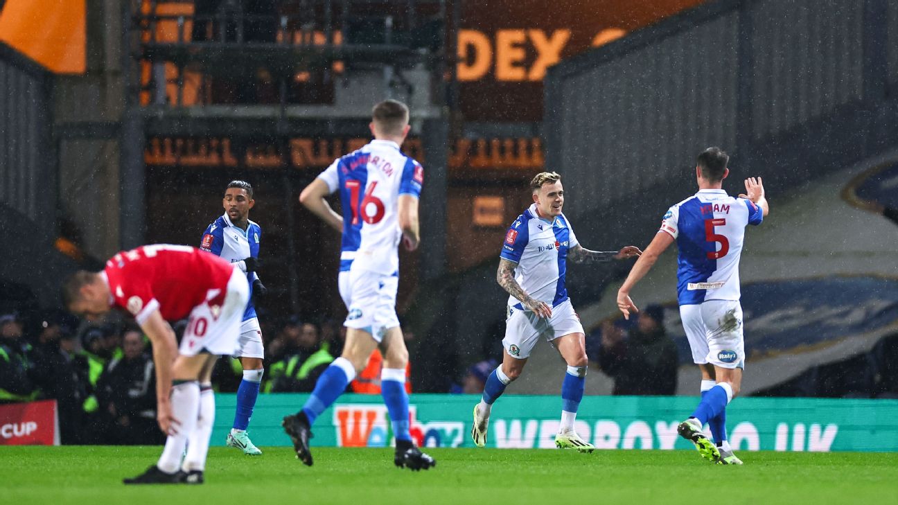 Blackburn end Wrexham’s FA Cup run in rout www.espn.com – TOP