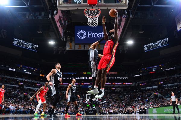 Zion's 'impressive' layup foils Wemby, Spurs late