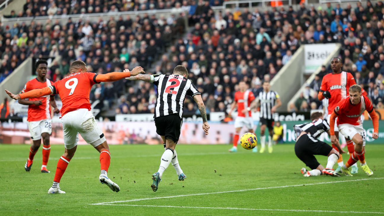 Luton, Newcastle share the points in 4-4 thriller