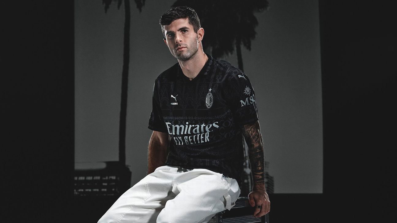 Pulisic headlines new Milan fourth kits inspired by Los Angeles music scene