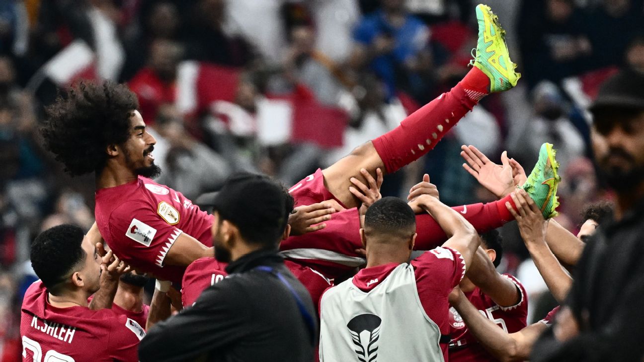 Qatar hero Afif eyes Europe after final hat trick