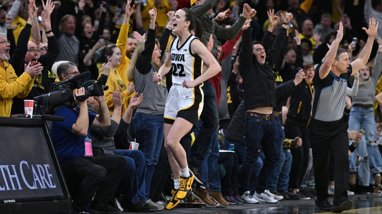 Iowa's Caitlin Clark breaks NCAA women's hoops scoring record - ESPN