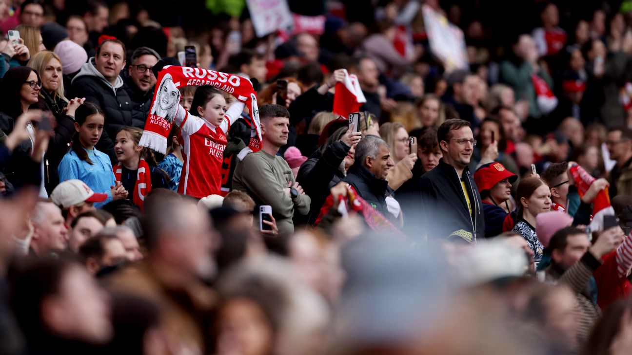 Arsenal vs. Man Utd breaks WSL crowd record