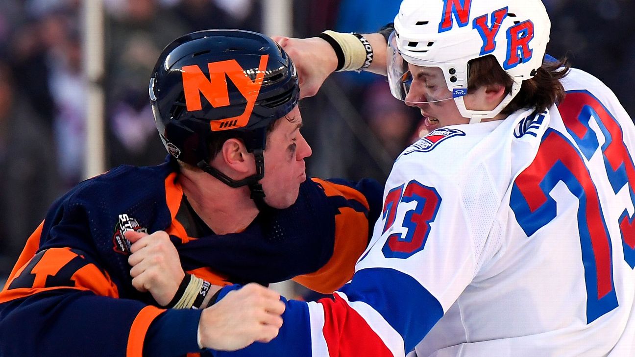 New york 2024 rangers fight