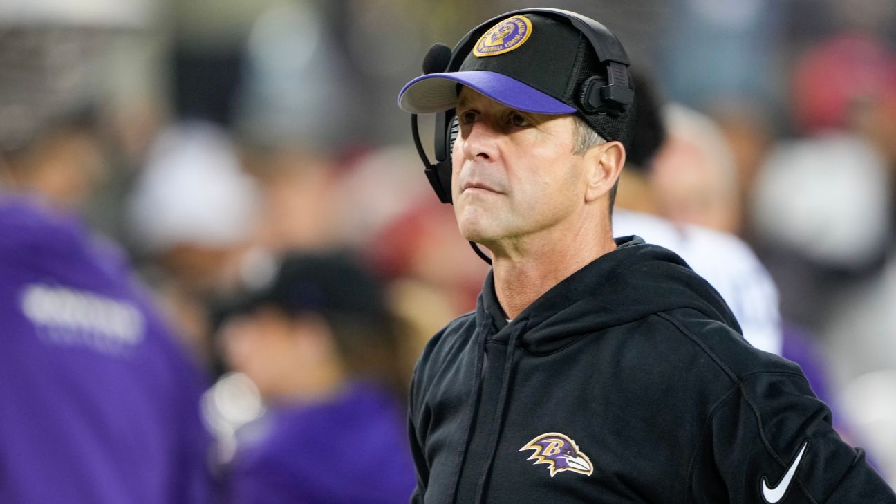 <a href="https://www.espn.com/nfl/story/_/id/47573091/john-harbaugh-limit-coaching-interviews-teams" target="_blank">Harbaugh to limit interviews to just a few teams</a>