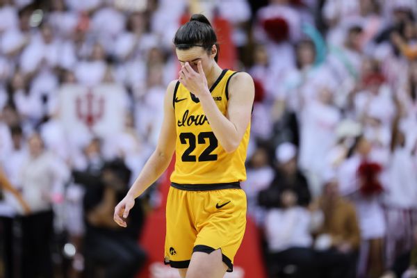 Iowa's Clark kept in check in blowout loss to IU