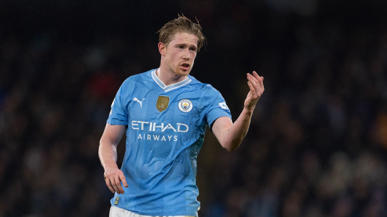 LIVE Transfer Talk: De Bruyne a priority for Saudi Pro League with Salah and Casemiro